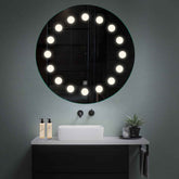 Miroir LED Rond | Bouton Tactile | Lumière blanche neutre - Reyze Série Salono Modèle 6