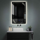 Miroir LED Vertical | Bouton Tactile | Lumière blanche neutre - Reyze Série Good Vibes Modèle 1