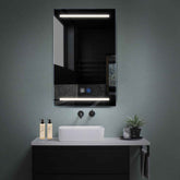 Miroir LED Vertical | boutons tactiles | Fonction Anti-Buée | Lumière blanche neutre - Reyze Série Salono Modèle 4