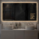 Miroir LED Horizontal | Sans Boutons Tactiles | Lumière Blanche Chaude - Reyze Série Motivated Modèle 2