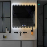 Miroir LED Carré | boutons tactiles | Fonction Anti-Buée | Température de couleur réglable - Reyze Série Edge Modèle 6