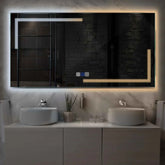 Miroir LED Horizontal | boutons tactiles | Fonction Anti-Buée | Température de couleur réglable - Reyze Série Minimal Modèle 2