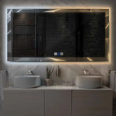 Miroir LED Horizontal | boutons tactiles | Fonction Anti-Buée | Température de couleur réglable - Reyze Série Simetria Modèle 2