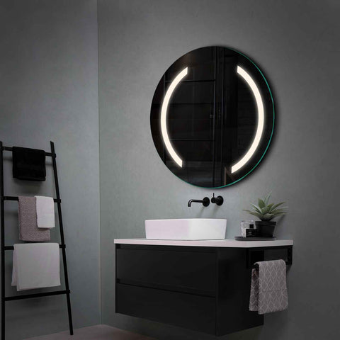 Miroir LED Rond | Sans Boutons Tactiles | Lumière blanche neutre - Reyze Série Salono Modèle 5