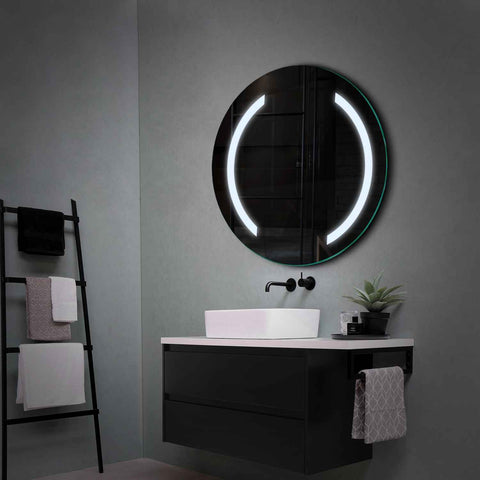 Miroir LED Rond | Sans Boutons Tactiles | Lumière blanche froide - Reyze Série Salono Modèle 5