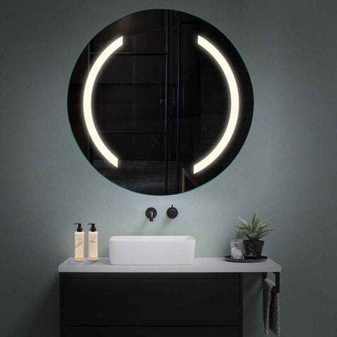 Miroir LED Rond | Sans Boutons Tactiles | Lumière blanche neutre - Reyze Série Salono Modèle 5