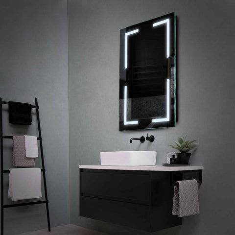 Miroir LED Vertical | Sans Boutons Tactiles | Lumière blanche froide - Reyze Série Salono Modèle 2