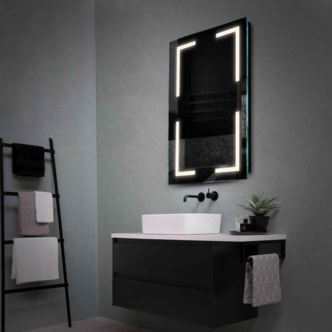 Miroir LED Vertical | Sans Boutons Tactiles | Lumière blanche neutre - Reyze Série Salono Modèle 2