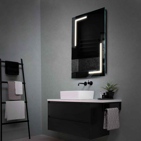 Miroir LED Vertical | Sans Boutons Tactiles | Lumière blanche neutre - Reyze Série Salono Modèle 3