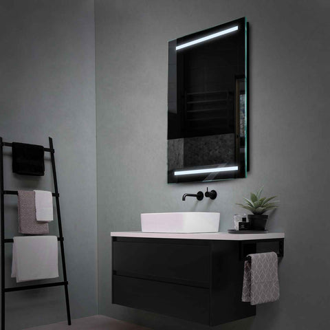Miroir LED Vertical | Sans Boutons Tactiles | Lumière blanche froide - Reyze Série Salono Modèle 4