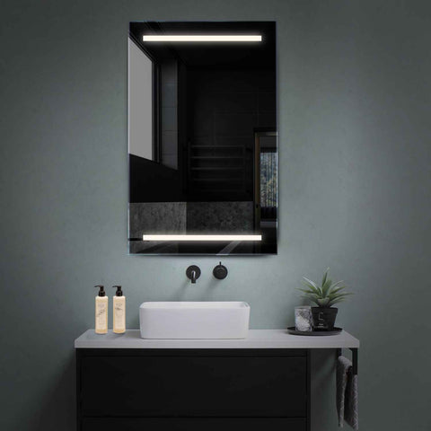 Miroir LED Vertical | Sans Boutons Tactiles | Lumière blanche neutre - Reyze Série Salono Modèle 4