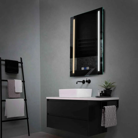Miroir LED Vertical | boutons tactiles | Fonction Anti-Buée | Température de couleur réglable - Reyze Série Salono Modèle 5