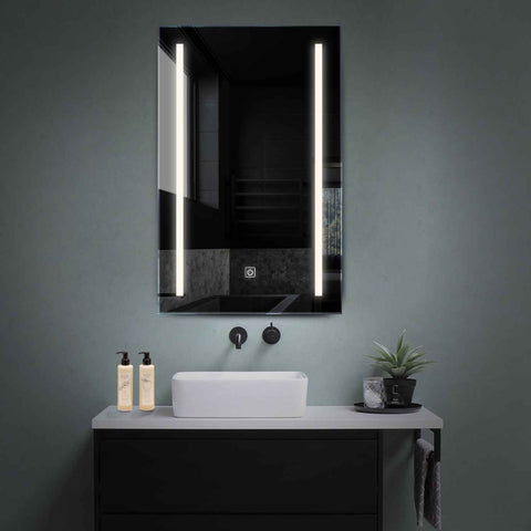 Miroir LED Vertical | Bouton Tactile | Lumière blanche neutre - Reyze Série Salono Modèle 5