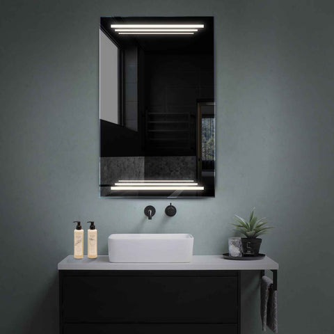 Miroir LED Vertical | Sans Boutons Tactiles | Lumière blanche neutre - Reyze Série Salono Modèle 7