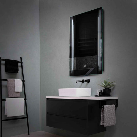 Miroir LED Vertical | Bouton Tactile | Lumière blanche froide - Reyze Série Salono Modèle 8