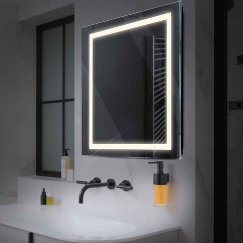 Miroir LED Carré | Sans Boutons Tactiles | Lumière blanche neutre - Reyze Série Salono Modèle 1