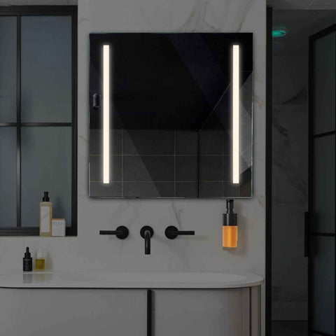 Miroir LED Carré | Sans Boutons Tactiles | Lumière blanche neutre - Reyze Série Salono Modèle 5