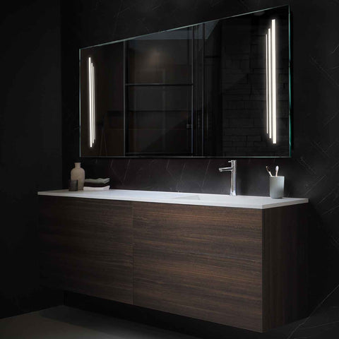 Miroir LED Horizontal | Sans Boutons Tactiles | Lumière blanche neutre - Reyze Série Salono Modèle 8