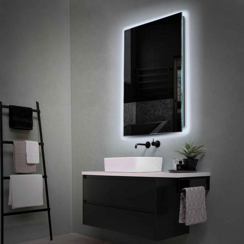 Miroir LED Vertical | Sans Boutons Tactiles | Lumière blanche froide - Reyze Série Ambient Modèle 1